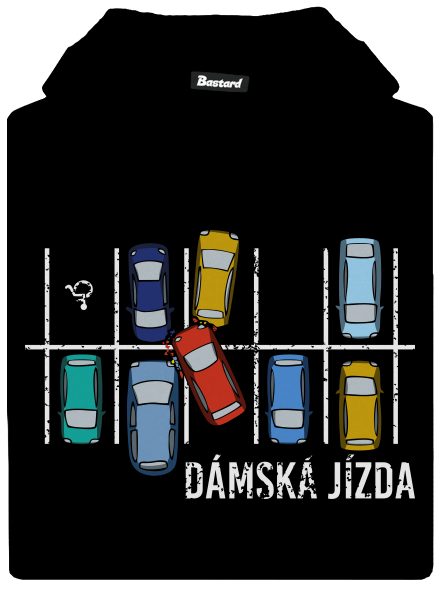 Dámská jízda dětská mikina klokanka Black