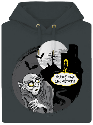 Nosferatu unisex mikina premium Charcoal