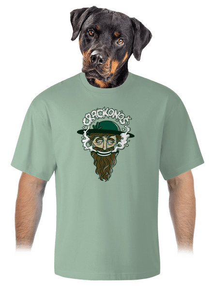 Crackonoš unisex tričko oversized Sage
