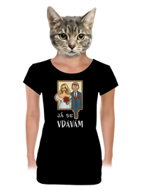dámské tričko s lemem