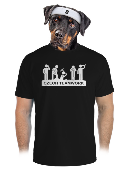 Czech Teamwork pánské sportovní tričko Black