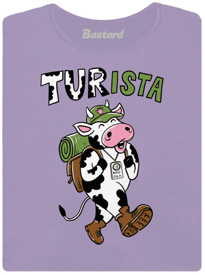 Tur na cestách dámské tričko s lemem Lavender