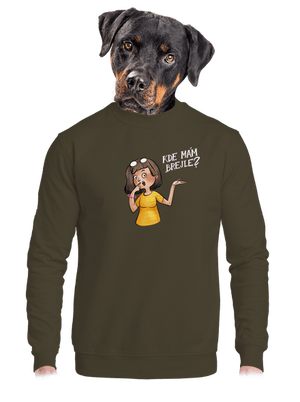 unisex mikina bez kapuce