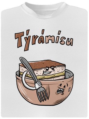Týrámísu dětské sportovní tričko White