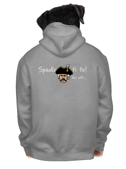 Spadlo ti to pánská mikina na zip Light Melange