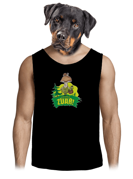Houbaření zdar pánské tílko Black