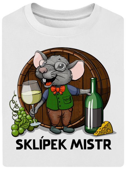 Sklípek mistr unisex tričko oversized White