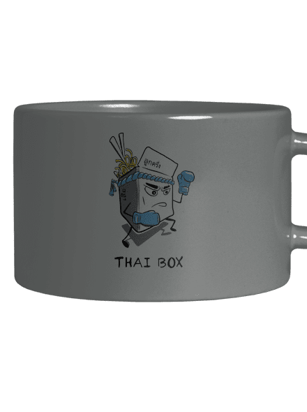 Thai box hrnek makronka Grey Macaron