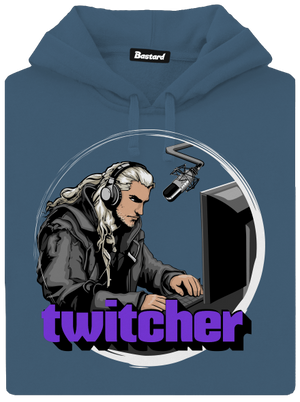 Twitcher dámská mikina klokanka Denim