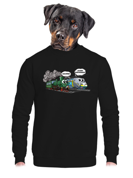 Zakouříme? unisex mikina bez kapuce Black