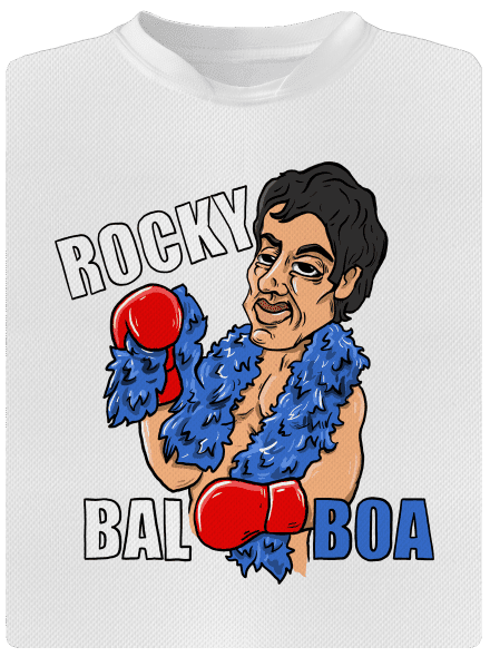 Rocky Bal boa dětské sportovní tričko White