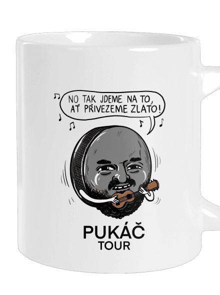 Pukáč tour velký hrnek White