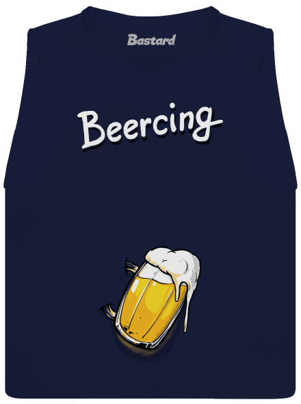 Beercing dámské tílko volné Navy