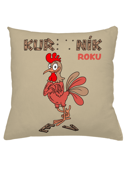 Kur(ev)ník roku polštář Beige