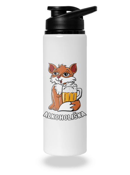 Pivní Alkoholiška lahev na vodu White