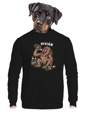 unisex mikina bez kapuce