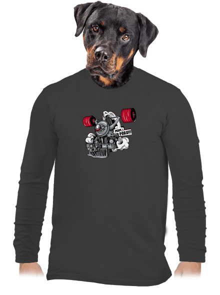 Lokomotiva pánské dlouhý rukáv Dark Grey