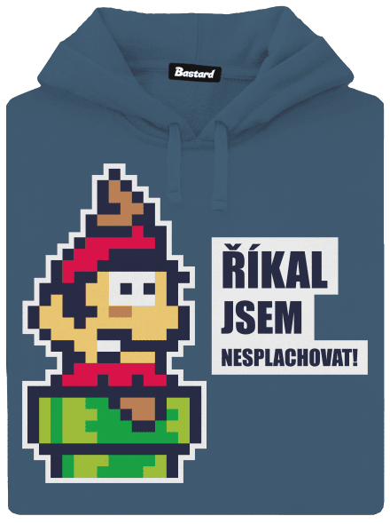 Nesplachovat dámská mikina klokanka Denim