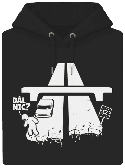 Dál nic unisex mikina premium Dark Black