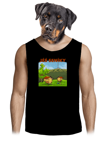 Jeseníky pánské tílko Black