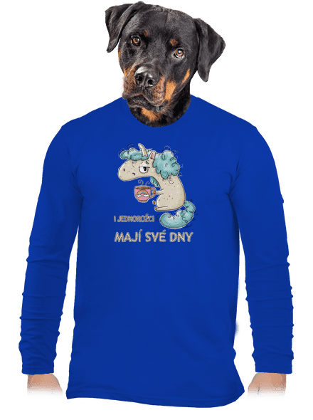 Jednorožci mají své dny pánské dlouhý rukáv Royal Blue
