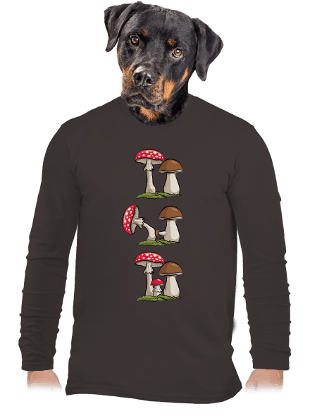 Z houbařské kroniky pánské dlouhý rukáv Bear Brown
