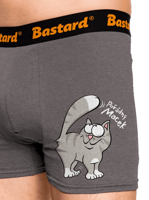 Macek a Micina boxerky Gray Melange