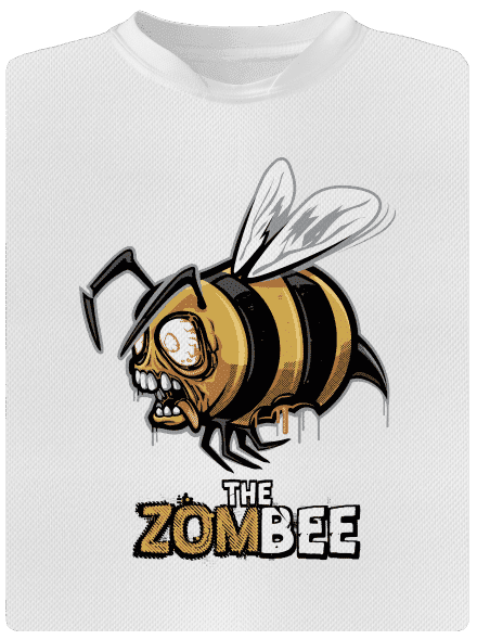 ZomBee - žlutá dětské sportovní tričko White
