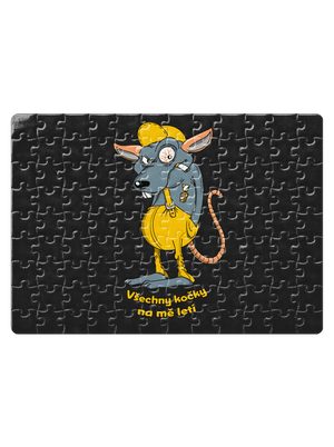 Myšák Casanova puzzle White