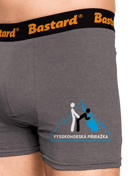 Vysokohorská přirážka boxerky Gray Melange