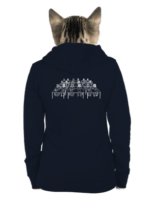 Cimrman: Debil, blbeček dámská mikina na zip Navy Mal