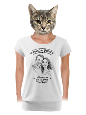 dámské tričko s lemem