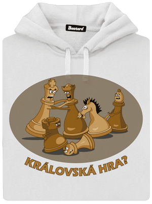 Královská hra dámská mikina klokanka White