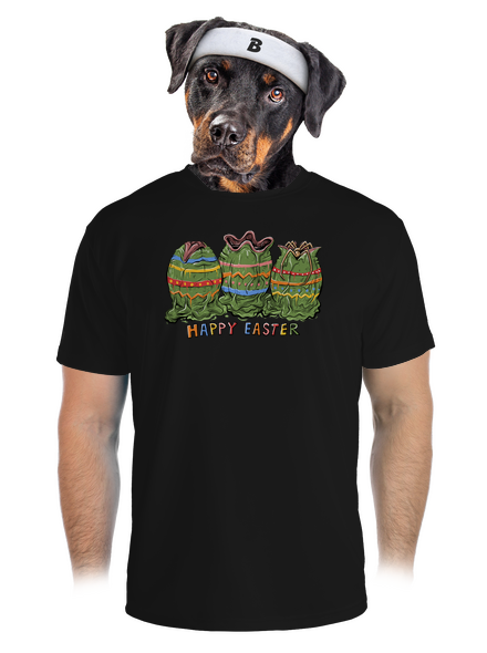 Happy Easter pánské sportovní tričko Black