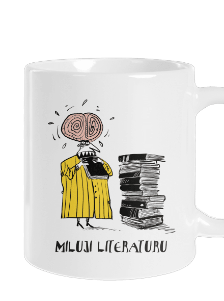 Miluji literaturu klasický hrnek White