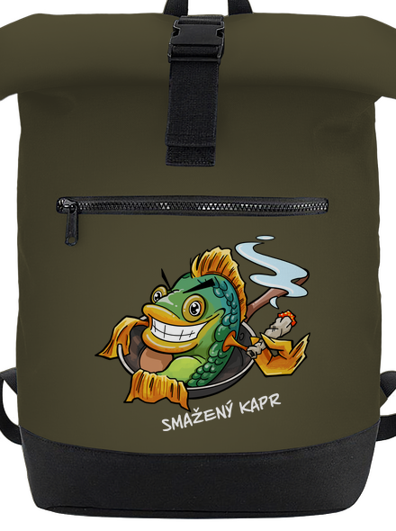 Smažený kapr batoh Military Green