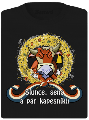 Slunce, seno a pár kapesníků dámské sportovní tričko Black