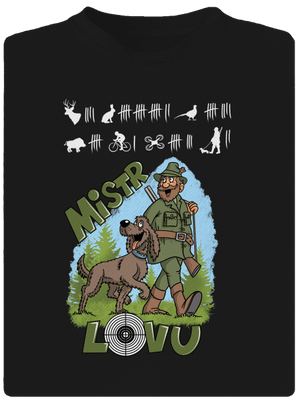 Mistr lovu pánské sportovní tričko Black