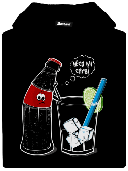 Rum a Cola dámská mikina klokanka Black
