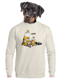 unisex mikina bez kapuce