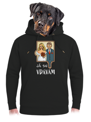 Já se žením/vdávám unisex mikina premium Dark Black