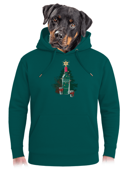 Vánoční borovička unisex mikina premium Emerald Green