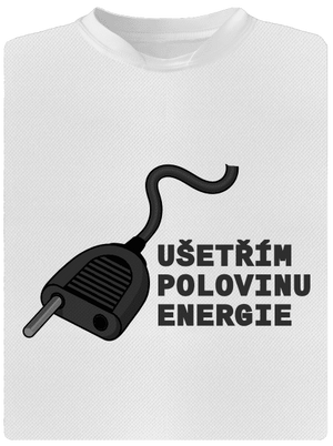 Ušetřím polovinu pánské sportovní tričko White