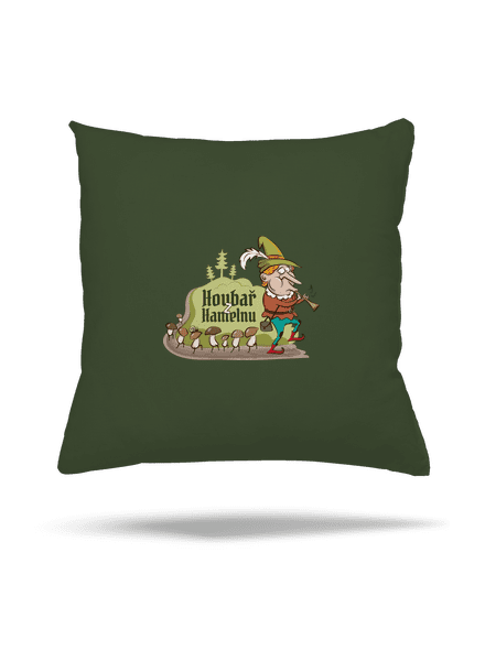 Houbař z Hamelnu polštář Olive Green