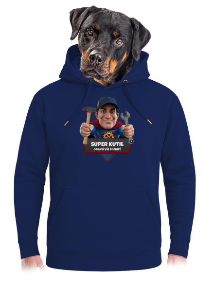 Super táta unisex mikina premium Navy