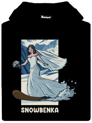 Snowbenec a snowbenka dámská mikina klokanka Black