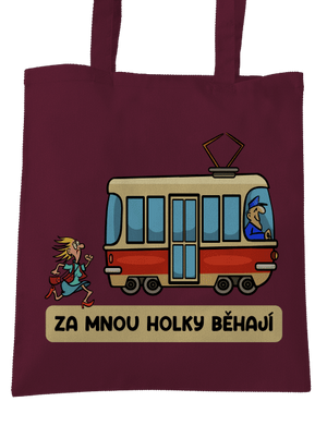 Za mnou holky běhají taška Burgundy