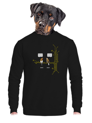 unisex mikina bez kapuce