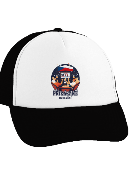 Přikázané uvolnění kšiltovka truckerka Black cap