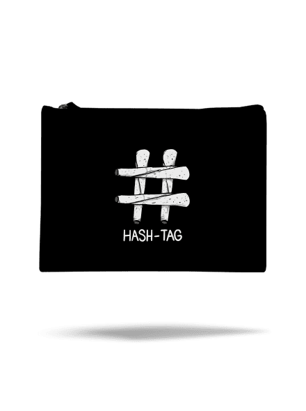 Hash tag taštička Black
